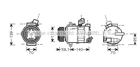 AVA QUALITY COOLING Kompresors, Gaisa kond. sistēma VWK285